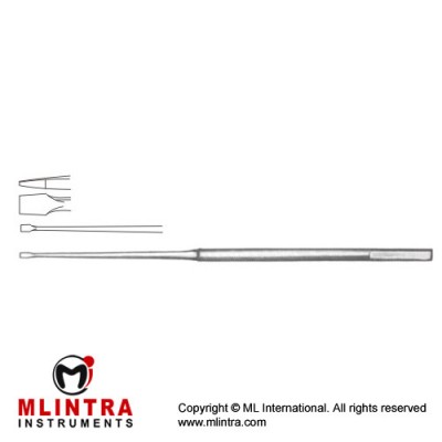 Buckingham Chisel Stainless Steel, 18 cm - 7" Tip Size 1.5 mm